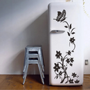 Adesivo Decorativo: Flores e Borboleta