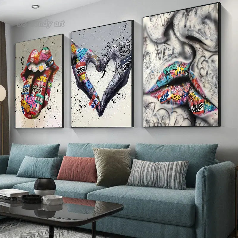 Conjunto de Quadros: Urban Love