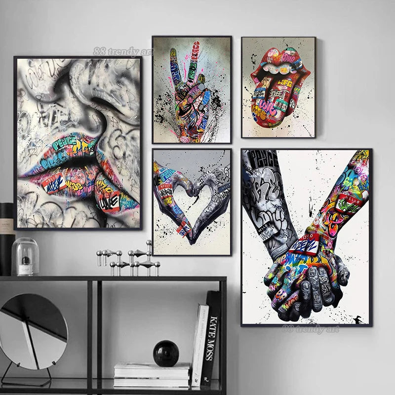 Conjunto de Quadros: Urban Love