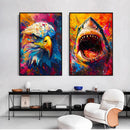 Conjunto de Quadros: Selvagens em Cores