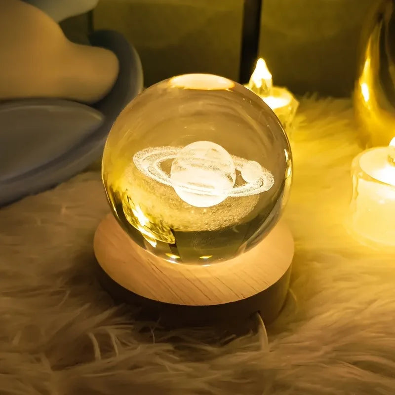 Luminária de Cristal Saturno
