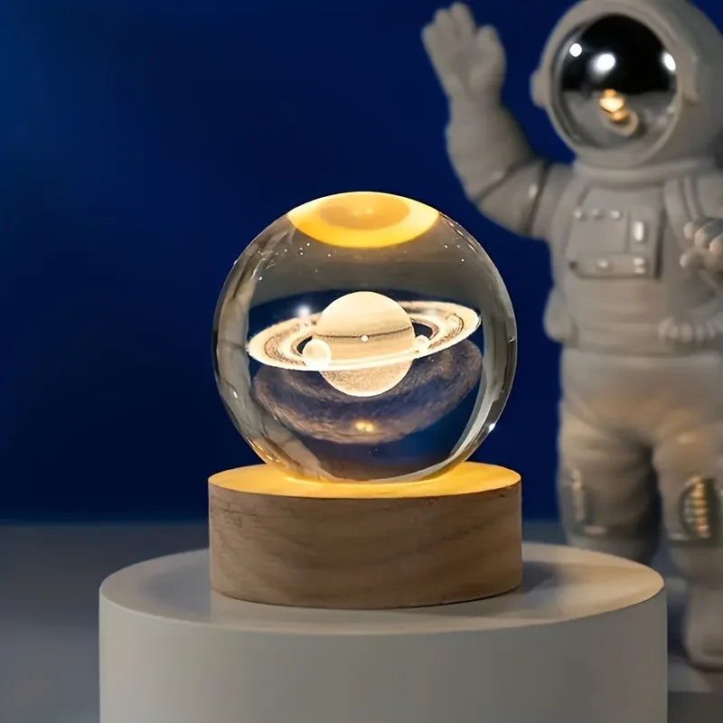 Luminária de Cristal Saturno